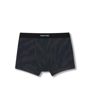 Pánské Slipy Tom Ford Abstract Zebra Bavlněné Boxerské Ebony | 457681-JKU