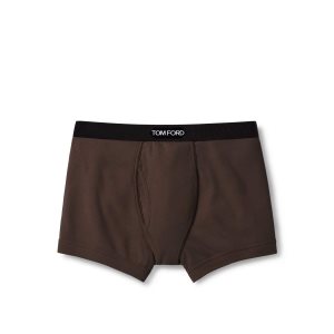 Pánské Slipy Tom Ford Bavlněné Boxerské Béžový | 053974-PIC