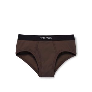 Pánské Slipy Tom Ford Bavlněné Boxerské Béžový | 329065-WHP