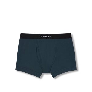 Pánské Slipy Tom Ford Bavlněné Boxerské Everglade | 302718-YDL