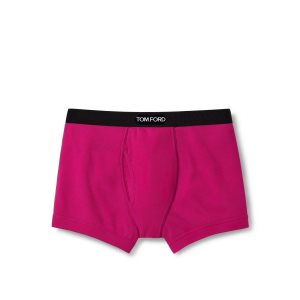 Pánské Slipy Tom Ford Bavlněné Boxerské Fuchsie | 164283-ZWN