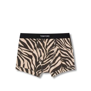 Pánské Slipy Tom Ford Bavlněné Boxerské Hnědé | 135267-OZX