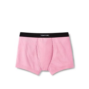 Pánské Slipy Tom Ford Bavlněné Boxerské Růžové | 540829-PAZ