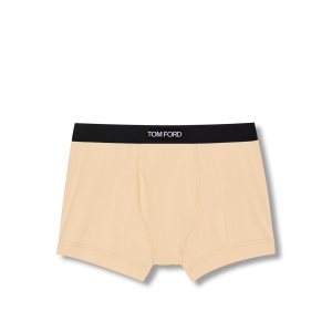 Pánské Slipy Tom Ford Bavlněné Boxerské Světle Žluté | 589461-JMV
