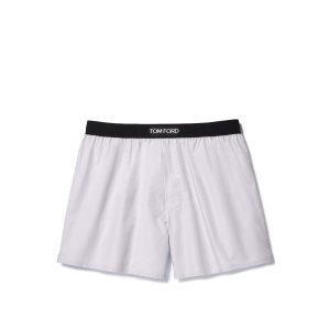 Pánské Slipy Tom Ford Bavlněné Boxerské Světle Šedé | 912307-MTO