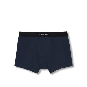 Pánské Slipy Tom Ford Bavlněné Boxerské Tmavě Blankyt | 279153-RZJ