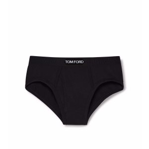 Pánské Slipy Tom Ford Bavlněné Modal Boxerské Černé | 473295-YXC