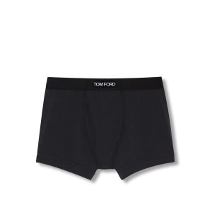Pánské Slipy Tom Ford Bavlněné Modal Boxerské Černé | 536197-MGU