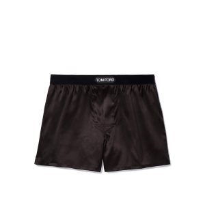 Pánské Slipy Tom Ford Silk Boxerské Béžový | 730891-JNQ