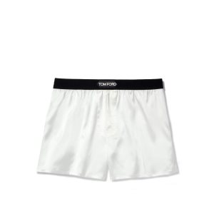 Pánské Slipy Tom Ford Silk Boxerské Bílé | 649735-PVG