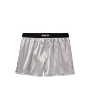 Pánské Slipy Tom Ford Silk Boxerské Světle Šedé | 721635-IGU