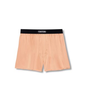 Pánské Slipy Tom Ford Silk Boxerské Světle Oranžové | 857963-FAH