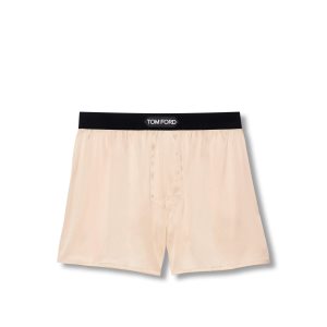 Pánské Slipy Tom Ford Silk Boxerské Světle Žluté | 930641-QRW