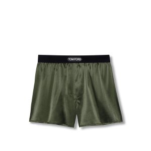 Pánské Slipy Tom Ford Silk Boxerské Tmavě | 403695-LEQ