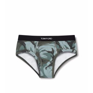 Pánské Slipy Tom Ford True Camo Bavlněné Boxerské Aquarelli | 017298-CJL