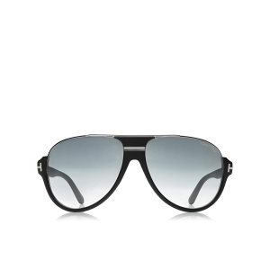 Pánské Sluneční Brýle Tom Ford Dimitry Vintage Aviator Černé | 870152-VOR