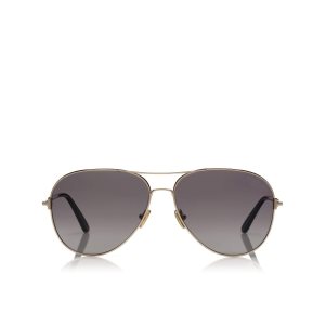 Pánské Sluneční Brýle Tom Ford Polarized Clark Růžové Zlaté | 419826-UNJ