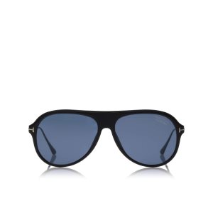 Pánské Sluneční Brýle Tom Ford Polarized Nicholai Černé | 489023-EQD