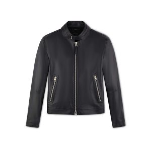 Pánské Svrchní Oblečení Tom Ford Cafe Cyklistické Jacket Černé | 321896-PQR