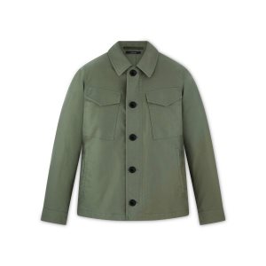 Pánské Svrchní Oblečení Tom Ford Military Bavlněné Outershirt Military | 271680-IUB