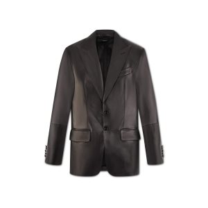Pánské Svrchní Oblečení Tom Ford Nappa Plonge Sartorial Blazer Černé | 235914-UQN