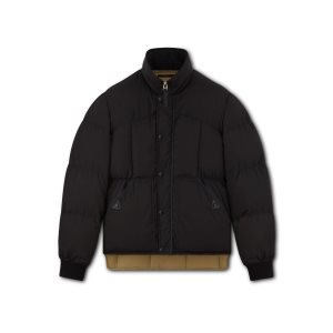 Pánské Svrchní Oblečení Tom Ford Techno Lehké Down Funnel Blouson Černé | 238905-VFI