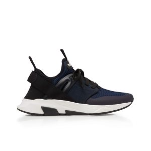 Pánské Tenisky Tom Ford Nylon Mesh Jago Tmavě Blankyt Černé | 630198-ZPB