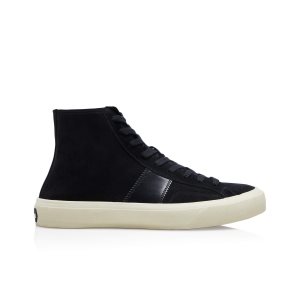 Pánské Tenisky Tom Ford Unlined Cambridge High Top Černé | 192083-BGV