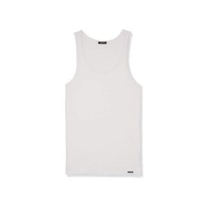 Pánské Tričko Tom Ford Bavlněné Modal Rib Tank Bílé | 856034-LEW