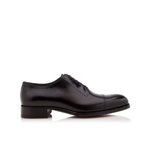 Pánské Šněrovací Boty Tom Ford Edgar Oxford Brogue Černé | 879631-SUA