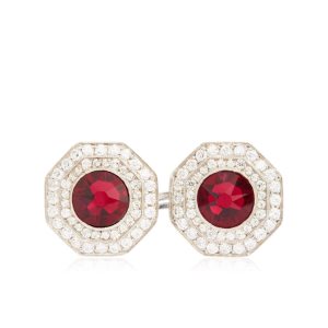 Pánské Šperky Tom Ford Diamond Octagon Cufflinks Ruby | 072941-KJM