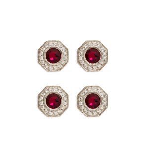 Pánské Šperky Tom Ford Diamond Octagon Studs Ruby | 421570-JMT