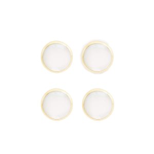 Pánské Šperky Tom Ford Mother Of Pearl Round Shirt Studs Zlaté | 620938-SUY