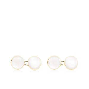 Pánské Šperky Tom Ford Mother Of Pearl Round Cufflinks Zlaté | 739156-CHZ