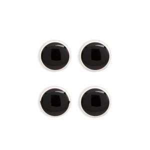 Pánské Šperky Tom Ford Onyx Round Shirt Studs Bílé Zlaté | 038657-SBJ