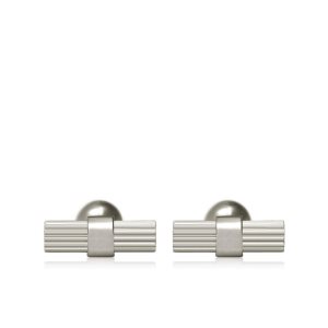 Pánské Šperky Tom Ford Pruhovaný T Cufflinks Bílé Zlaté | 639480-VZY