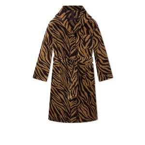 Pánské Župany Tom Ford Zebra Print Towelling Černé | 067945-LZX