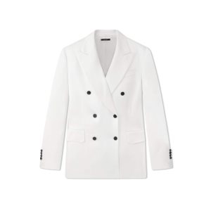 Dámské Bundy Tom Ford Fluid Double-faced Satin Chalk | 723546-CZK