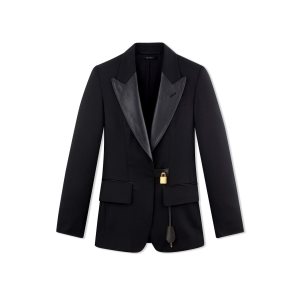 Dámské Bundy Tom Ford Gran De Poudre Padlock Černé | 681274-KDO