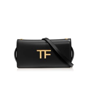 Dámské Clutch Taška Tom Ford Box Palmellato Tf Černé | 458320-ZDS