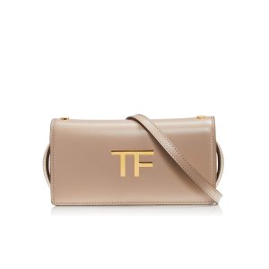 Dámské Clutch Taška Tom Ford Box Palmellato Tf Šedé Hnědé | 704513-PET