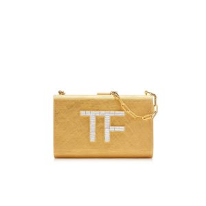 Dámské Clutch Taška Tom Ford Brass Crystal Tf Minaudiere Crystal | 092174-NGX