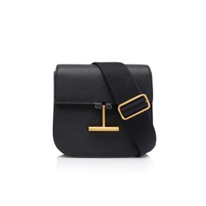 Dámské Crossbody Kabelky Tom Ford Grain Læder Tara Mini Černé | 246395-HCB