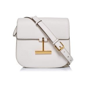 Dámské Crossbody Kabelky Tom Ford Grain Læder Tara Chalk | 920346-KNA