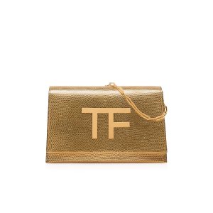 Dámské Crossbody Kabelky Tom Ford Laminated Printed Lizard Tf Disco Zlaté | 270145-BZJ