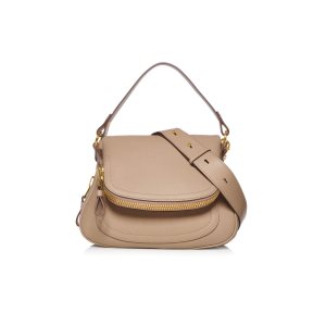 Dámské Crossbody Kabelky Tom Ford Medium Double Páskové Jennifer Šedé Hnědé | 354871-QRV