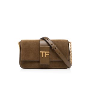Dámské Crossbody Kabelky Tom Ford Semišové Læder Tf Chain Sienna | 802954-QFY