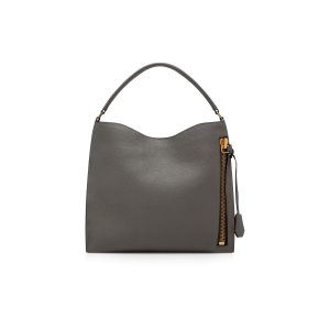 Dámské Kabelky Přes Rameno Tom Ford Grain Læder Alix Small Hobo Tmavě Šedé | 841920-ZLW