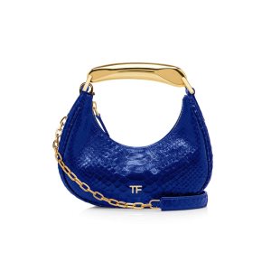 Dámské Kabelky Přes Rameno Tom Ford Printed Python Bianca Mini Hobo Blankyt | 342706-ZMY