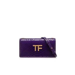 Dámské Kabelky Přes Rameno Tom Ford Printed Python Tf Mini Fialové | 783601-WXS